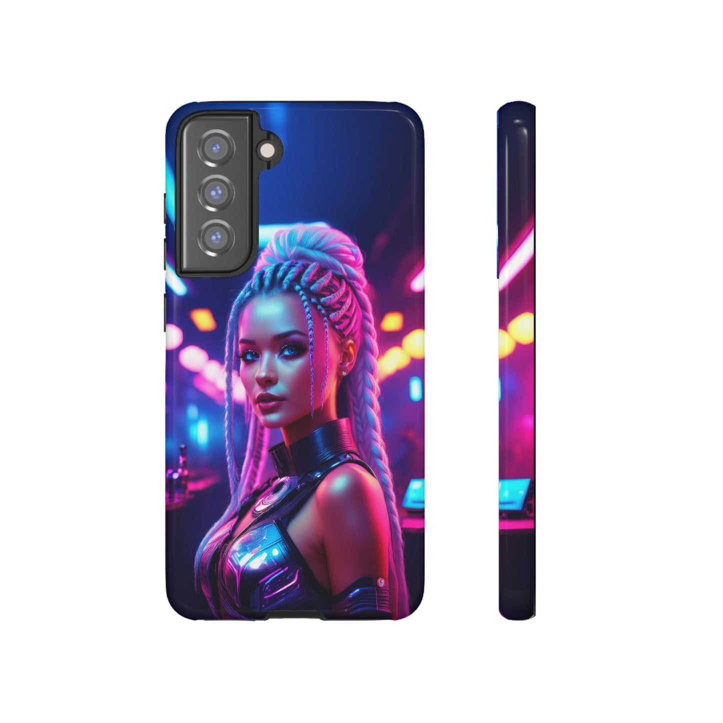 Futuristic Cyberpunk Female Cell Phone Case 007