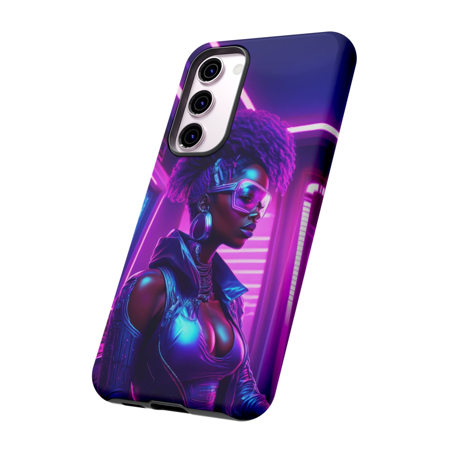 Futuristic Cyberpunk Female Cell Phone Case 004