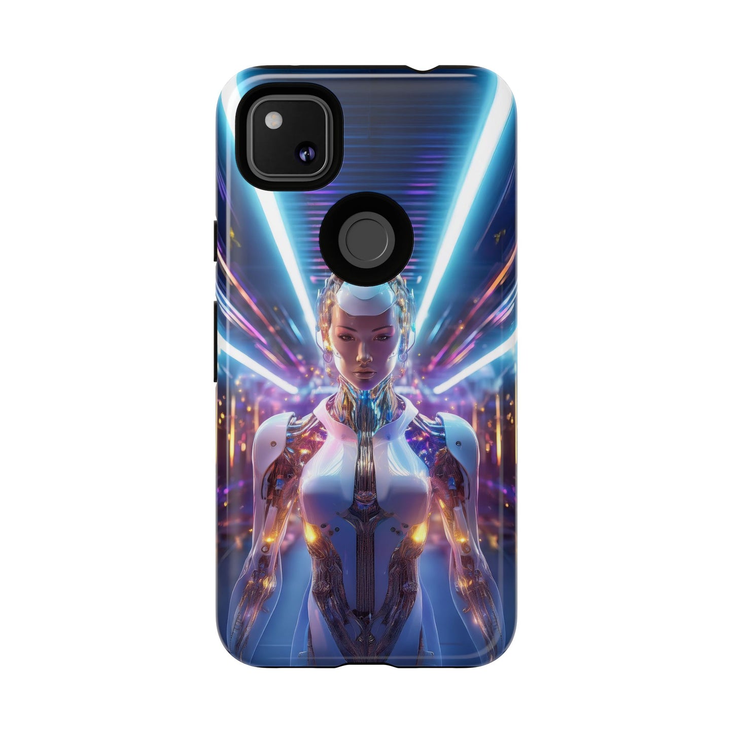 Futuristic Human Android Hybrid Cell Phone Case 007