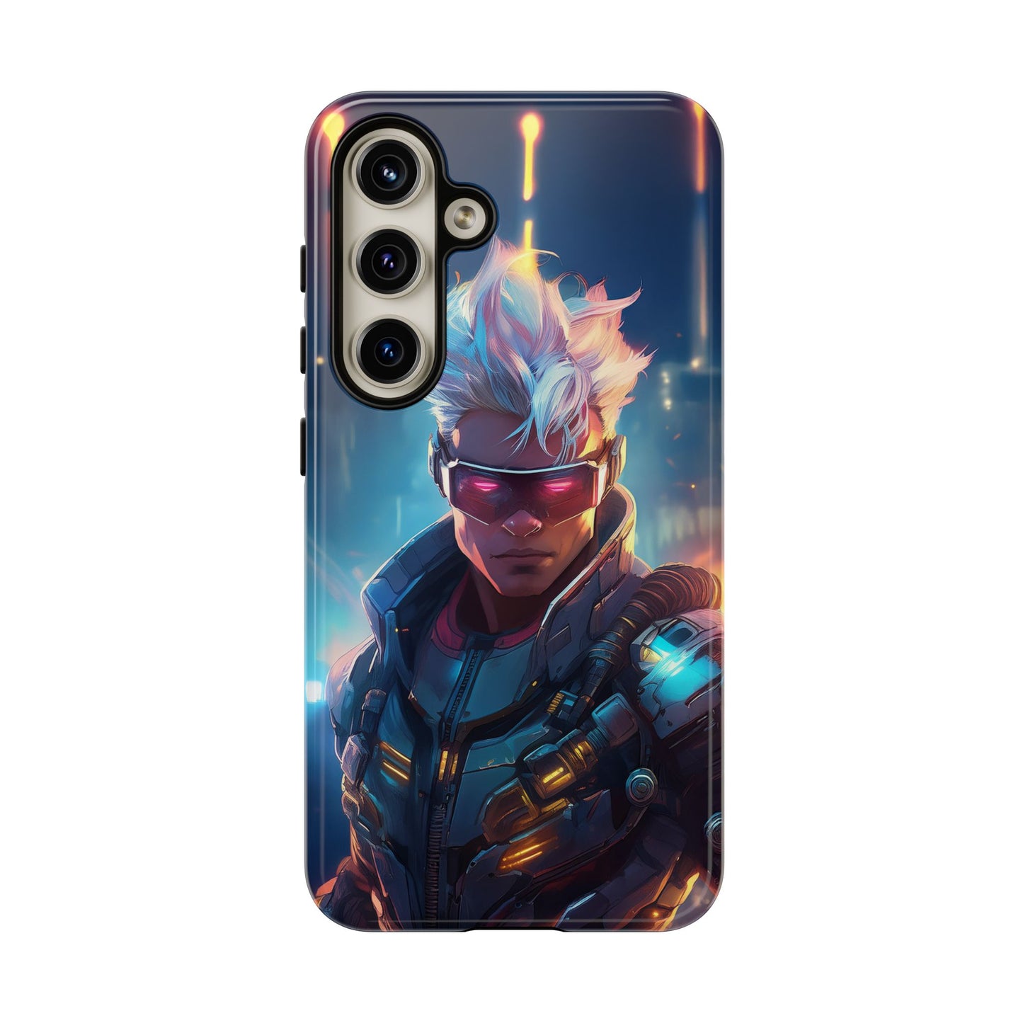 Futuristic Cyberpunk Male Cell Phone Case 018