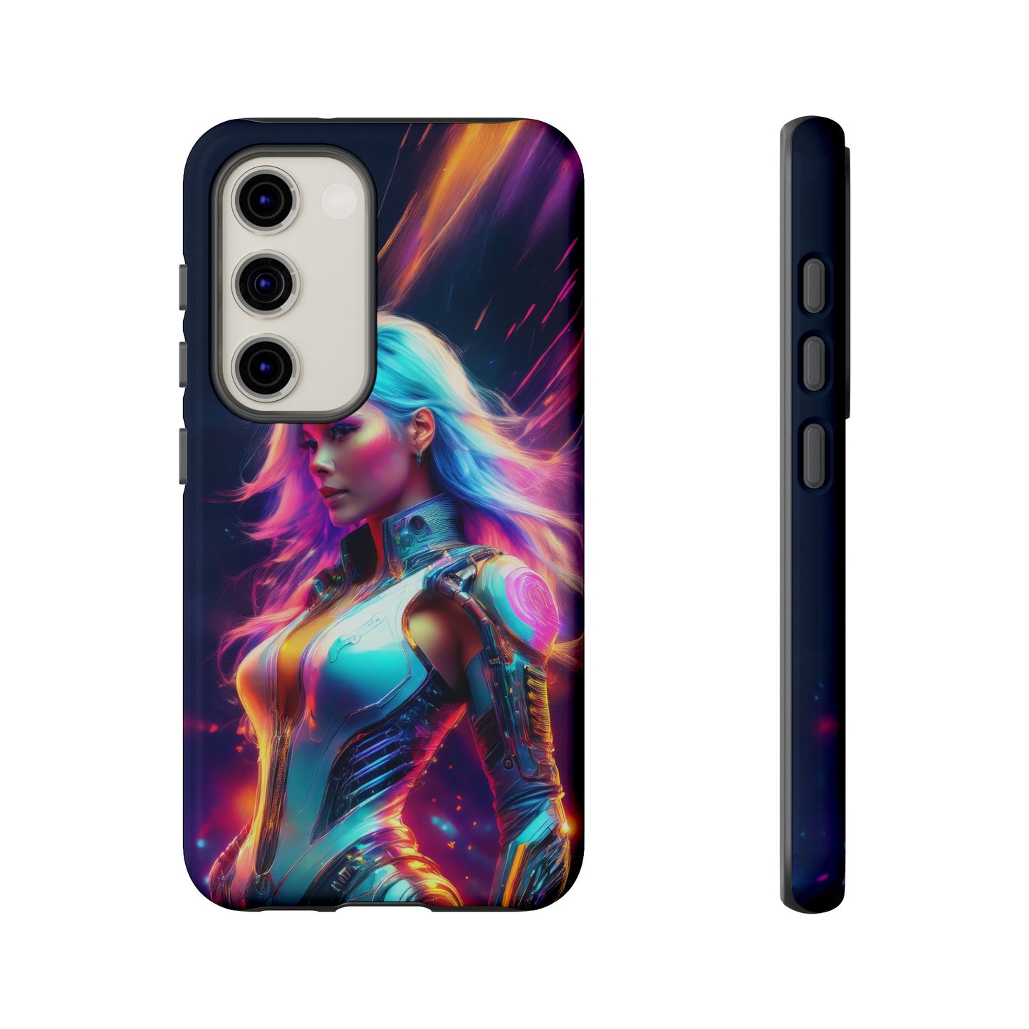 Futuristic Cyberpunk Female Cell Phone Case 012