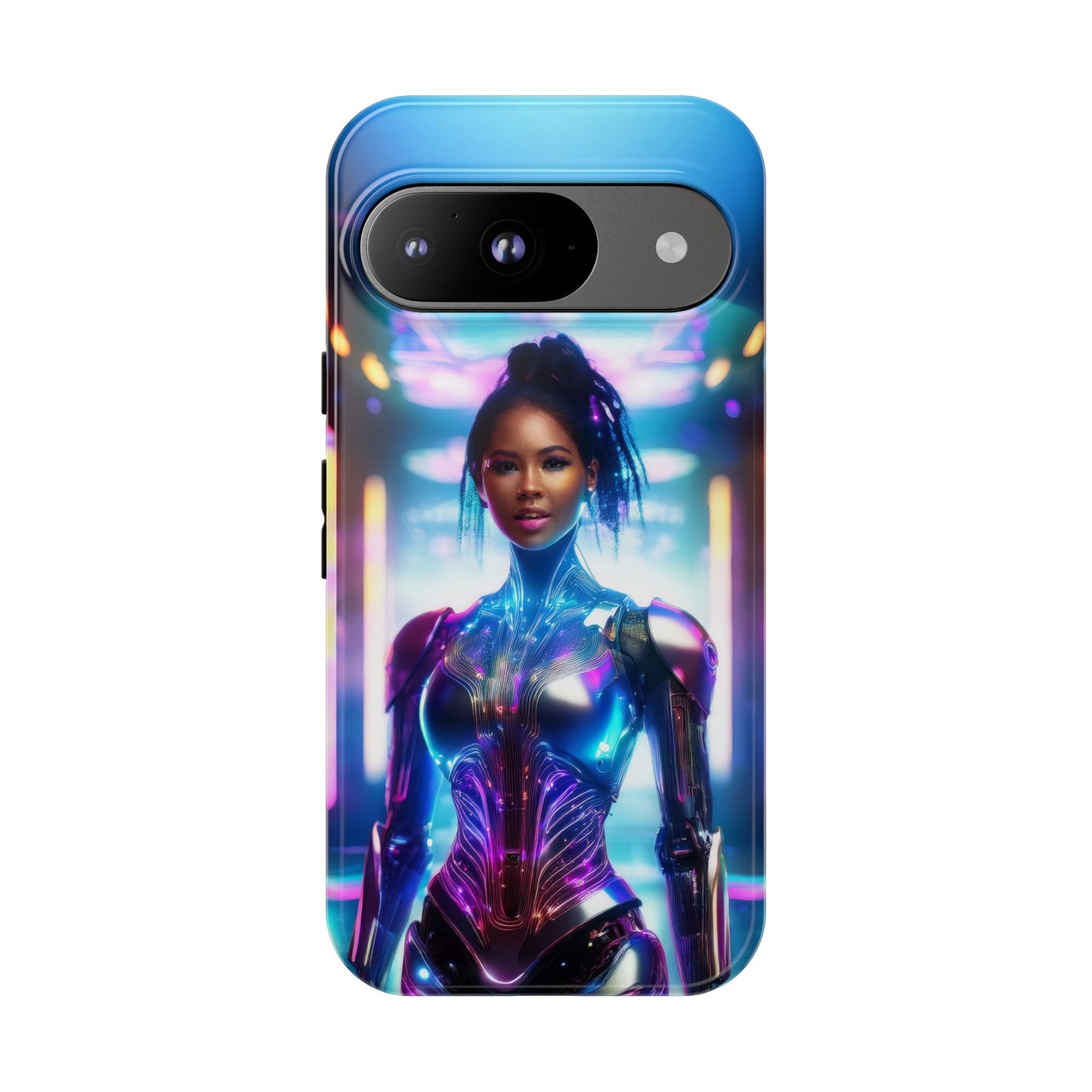 Futuristic Human Android Hybrid Cell Phone Case 009