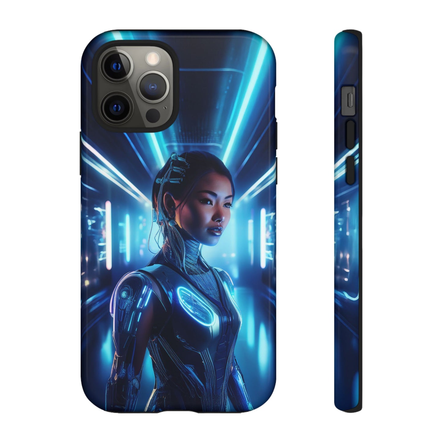 Futuristic Human Android Hybrid Cell Phone Case 004