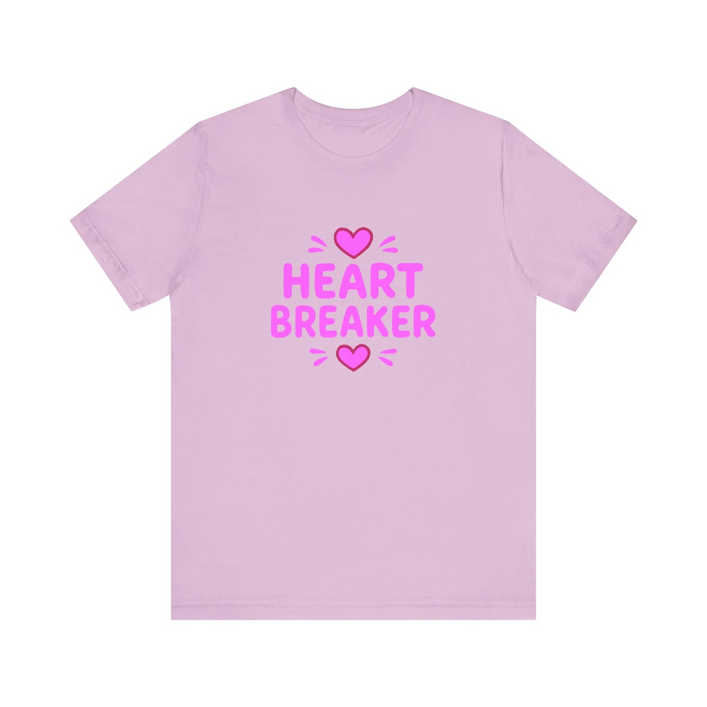 Colorful Design Heartbreaker Shirt – Cute Bubble Letter Tee with a Sarcastic Twist for Sweet but Savage Individuals. Unisex Jersey Short Sleeve Tee