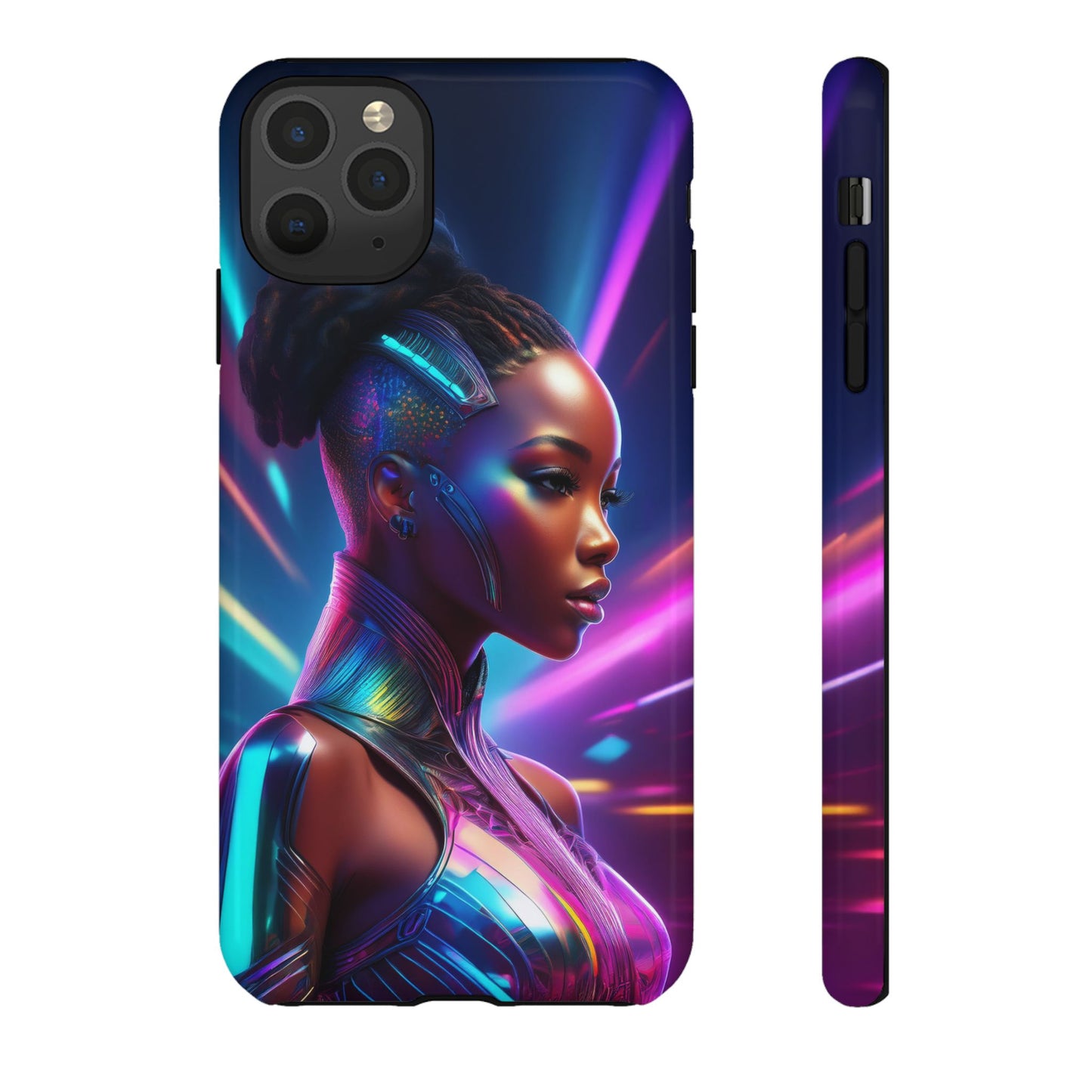 Futuristic Cyberpunk Female Cell Phone Case 014