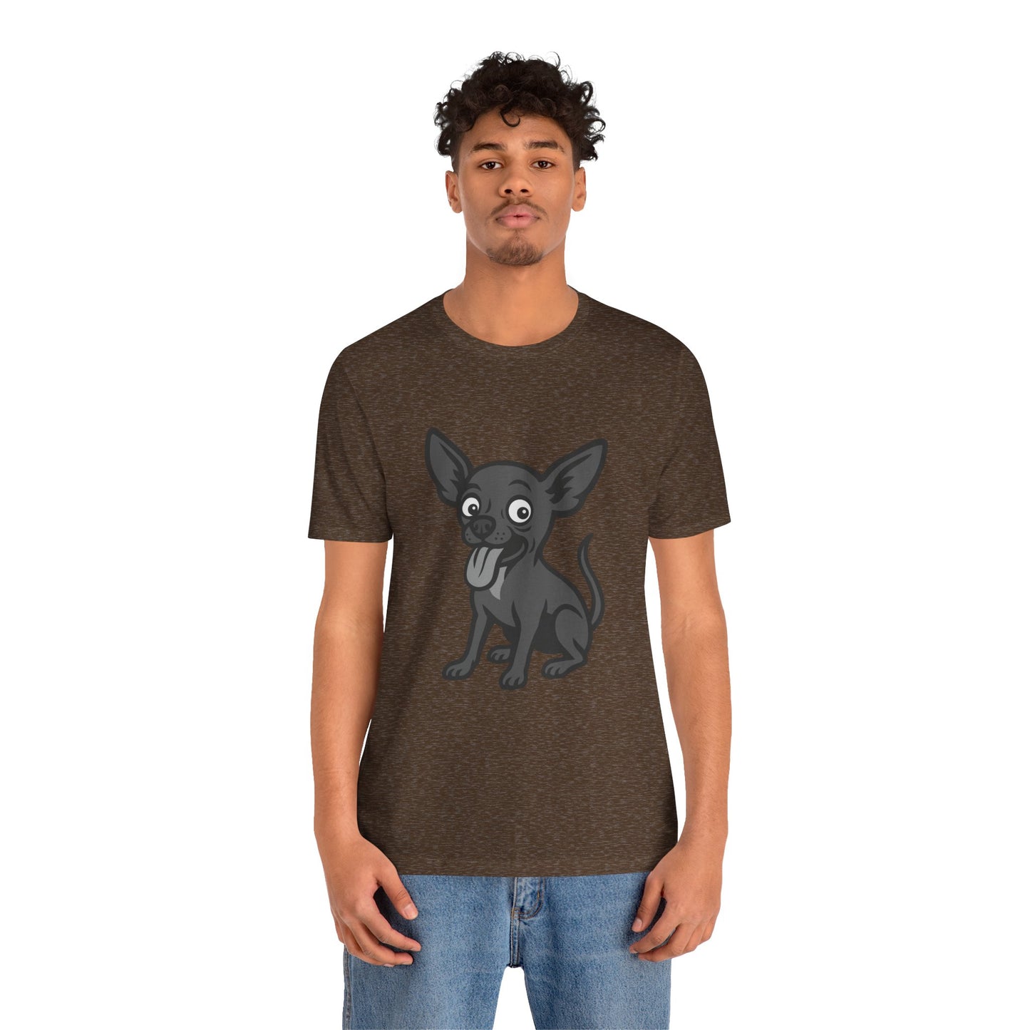 Crazy Chihuahua Graphic Tee Dark Theme – Funny Hyper Dog Vector Design for Bold Personalities