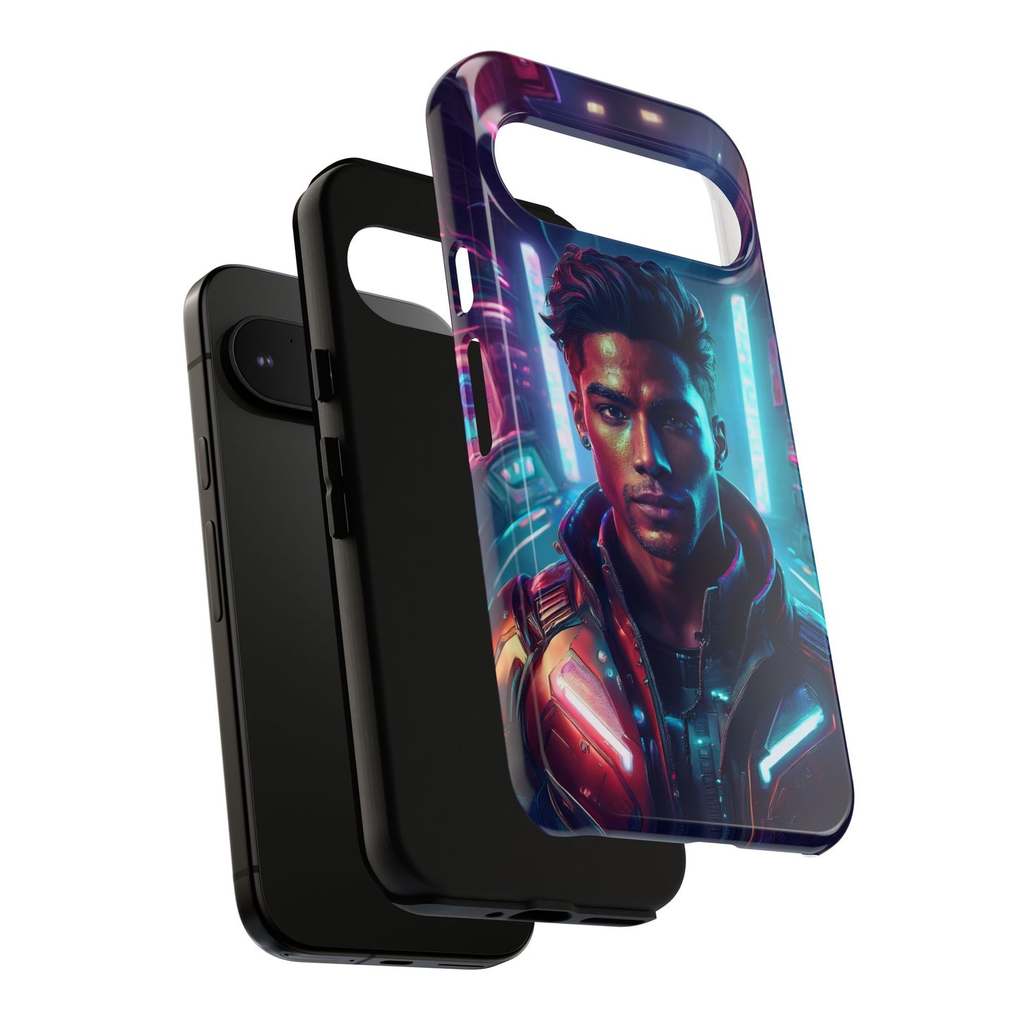 Futuristic Cyberpunk Male Cell Phone Case 007