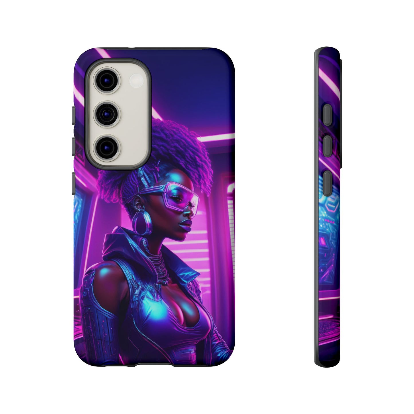 Futuristic Cyberpunk Female Cell Phone Case 004