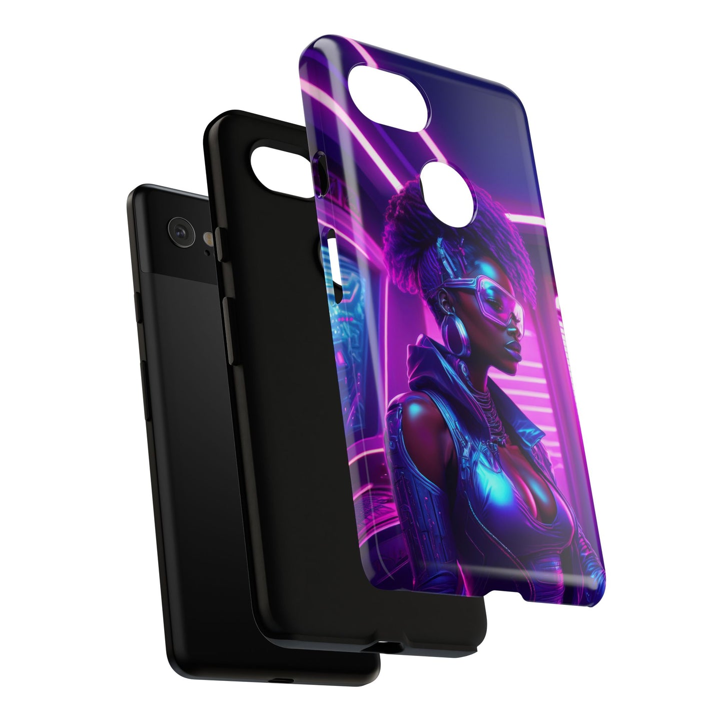 Futuristic Cyberpunk Female Cell Phone Case 004