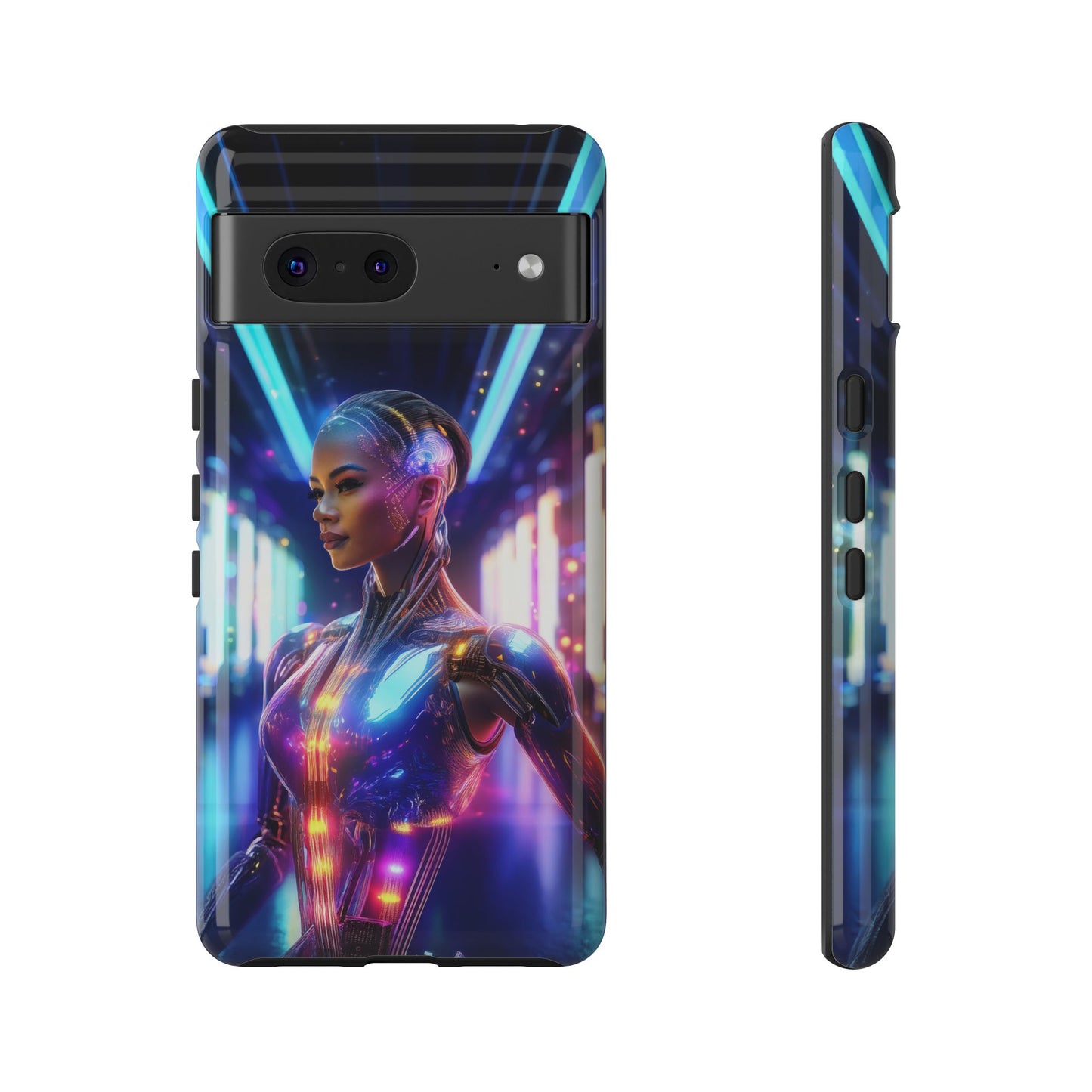 Futuristic Human Android Hybrid Cell Phone Case 010