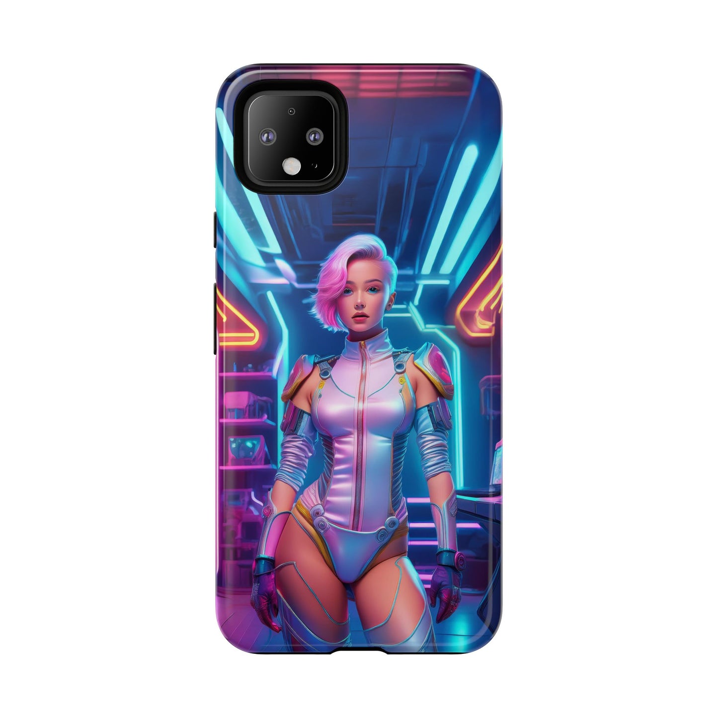 Futuristic Cyberpunk Female Cell Phone Case 002