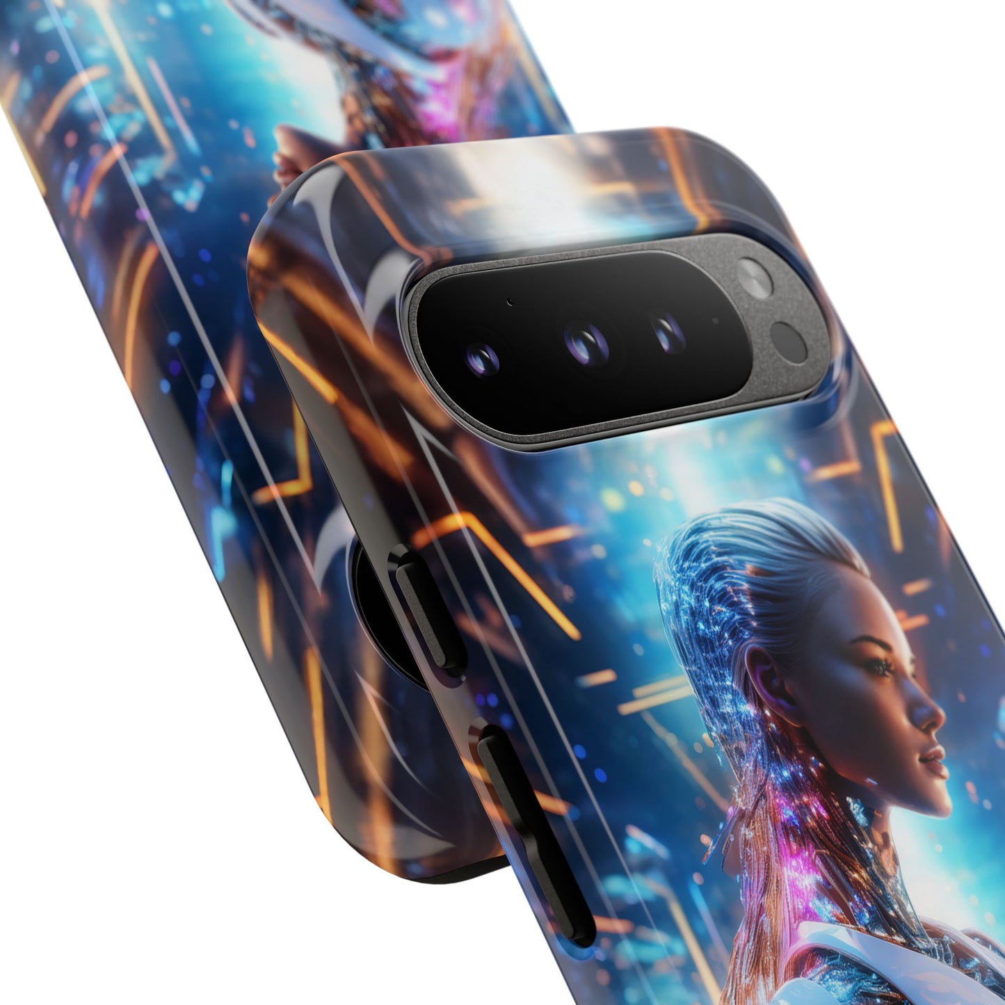 Futuristic Human Android Hybrid Cell Phone Case 008