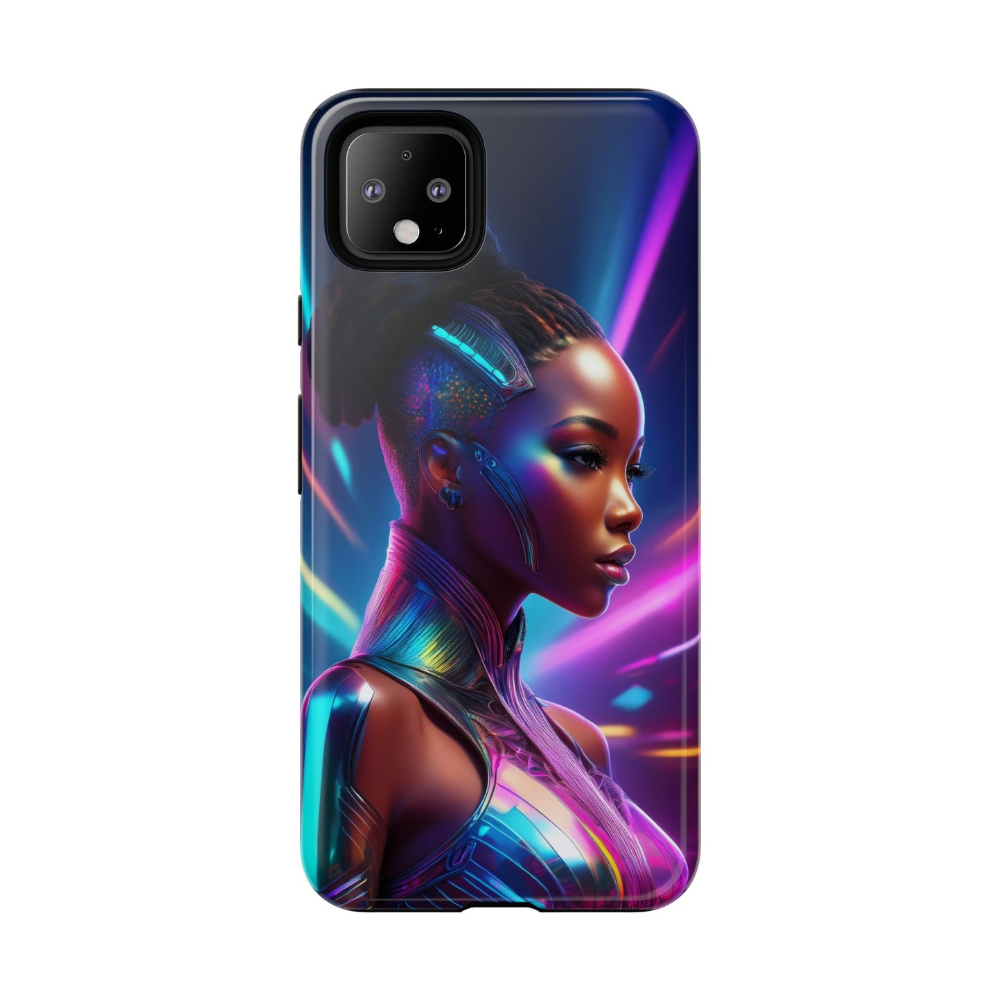 Futuristic Cyberpunk Female Cell Phone Case 014