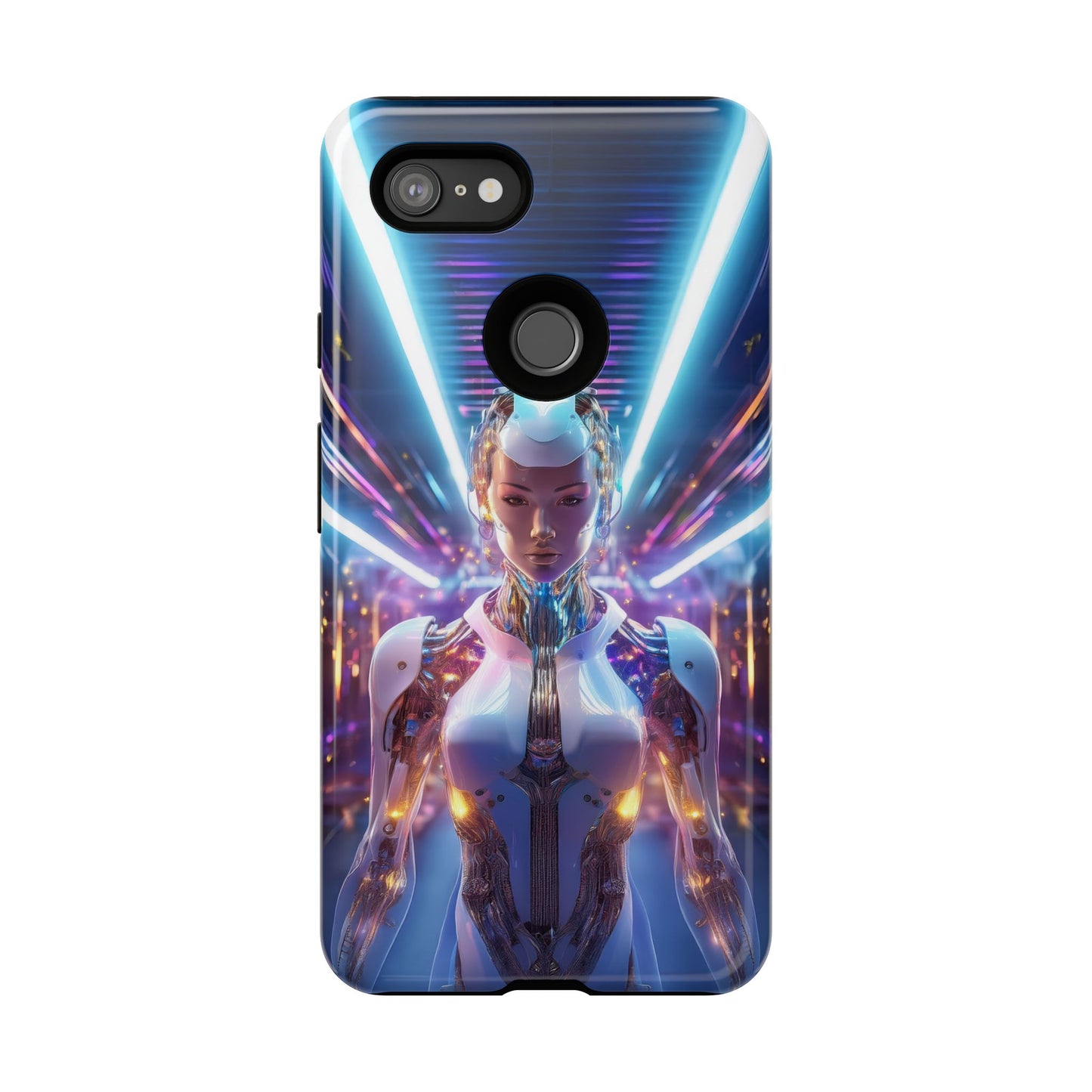 Futuristic Human Android Hybrid Cell Phone Case 007