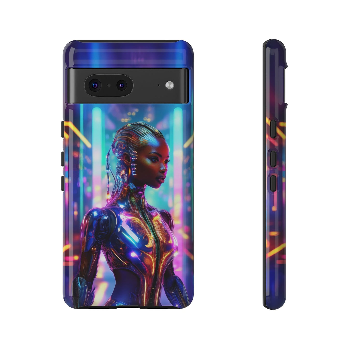 Futuristic Human Android Hybrid Cell Phone Case 018