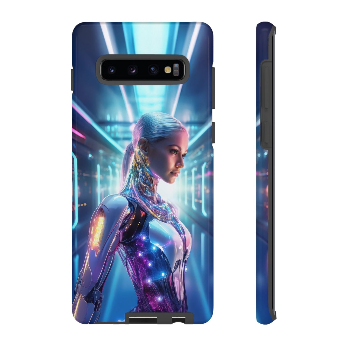 Futuristic Human Android Hybrid Cell Phone Case 015