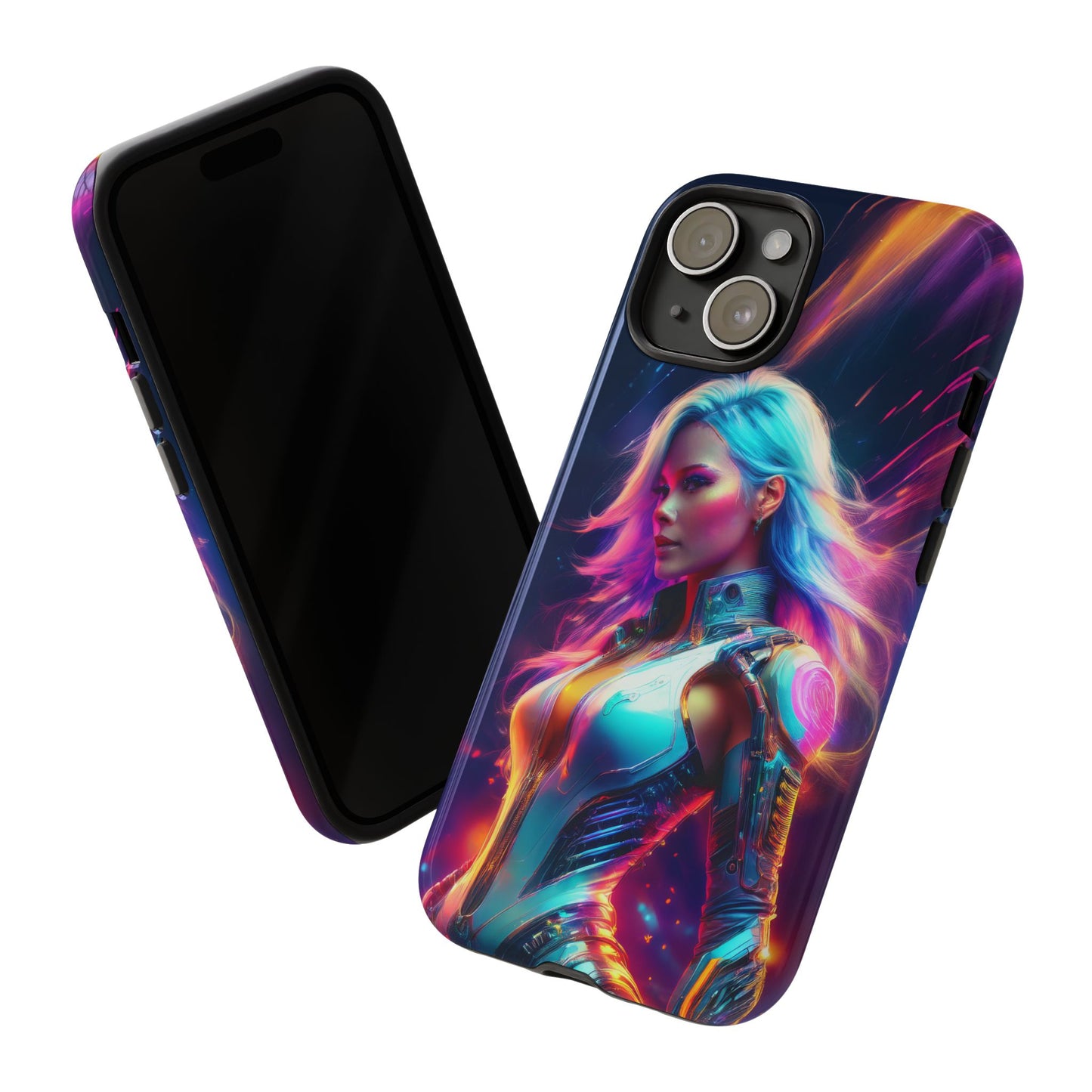 Futuristic Cyberpunk Female Cell Phone Case 012