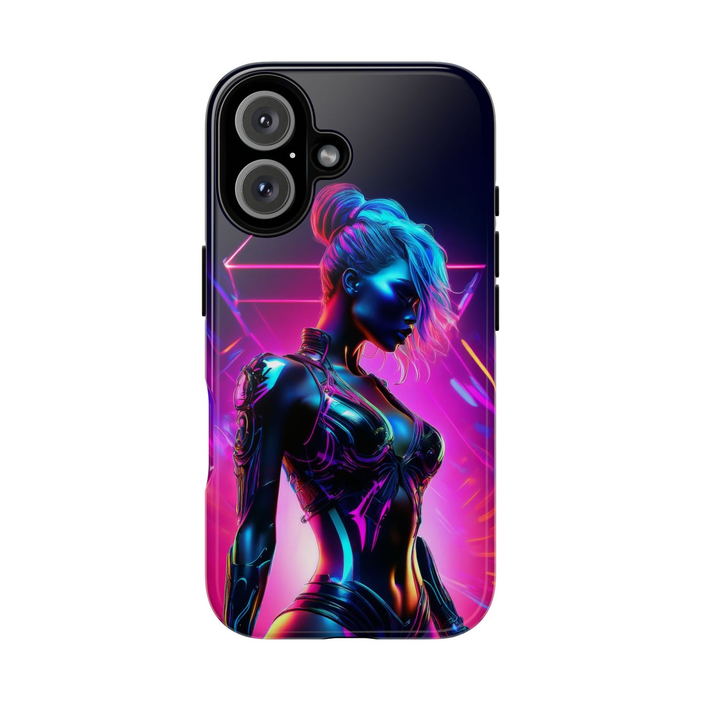 Futuristic Cyberpunk Female Cell Phone Case 017