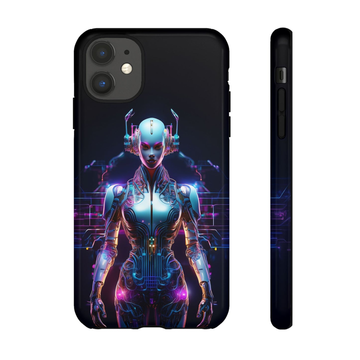 Futuristic Human Android Hybrid Cell Phone Case 001