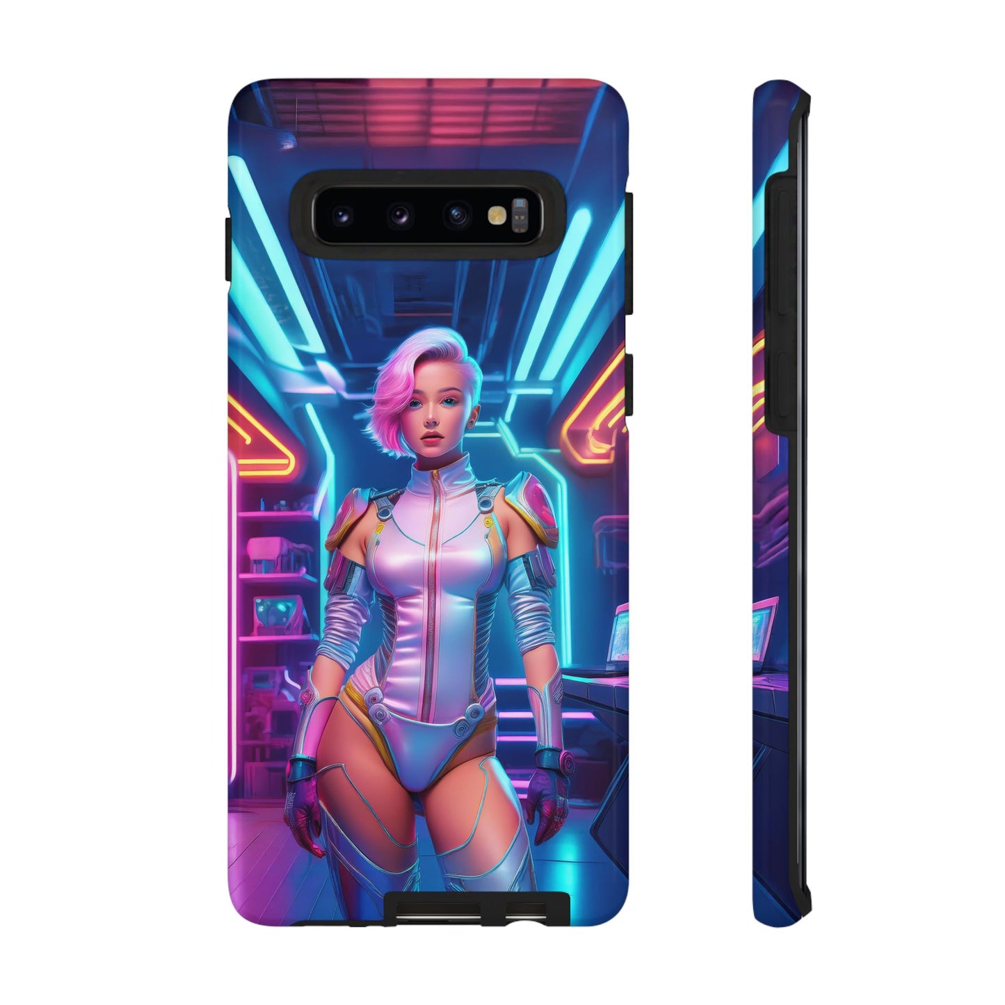 Futuristic Cyberpunk Female Cell Phone Case 002