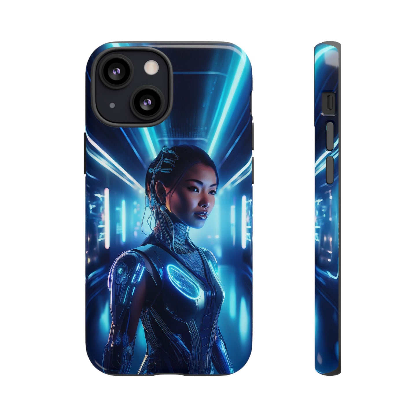 Futuristic Human Android Hybrid Cell Phone Case 004