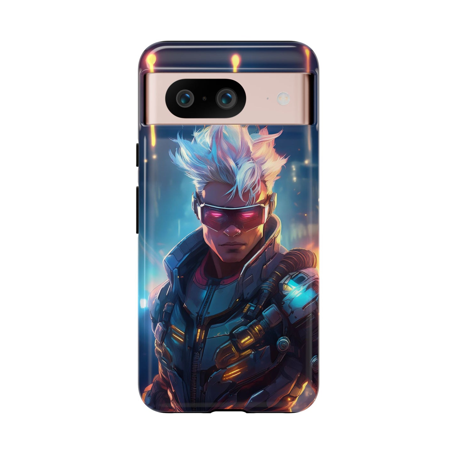 Futuristic Cyberpunk Male Cell Phone Case 018