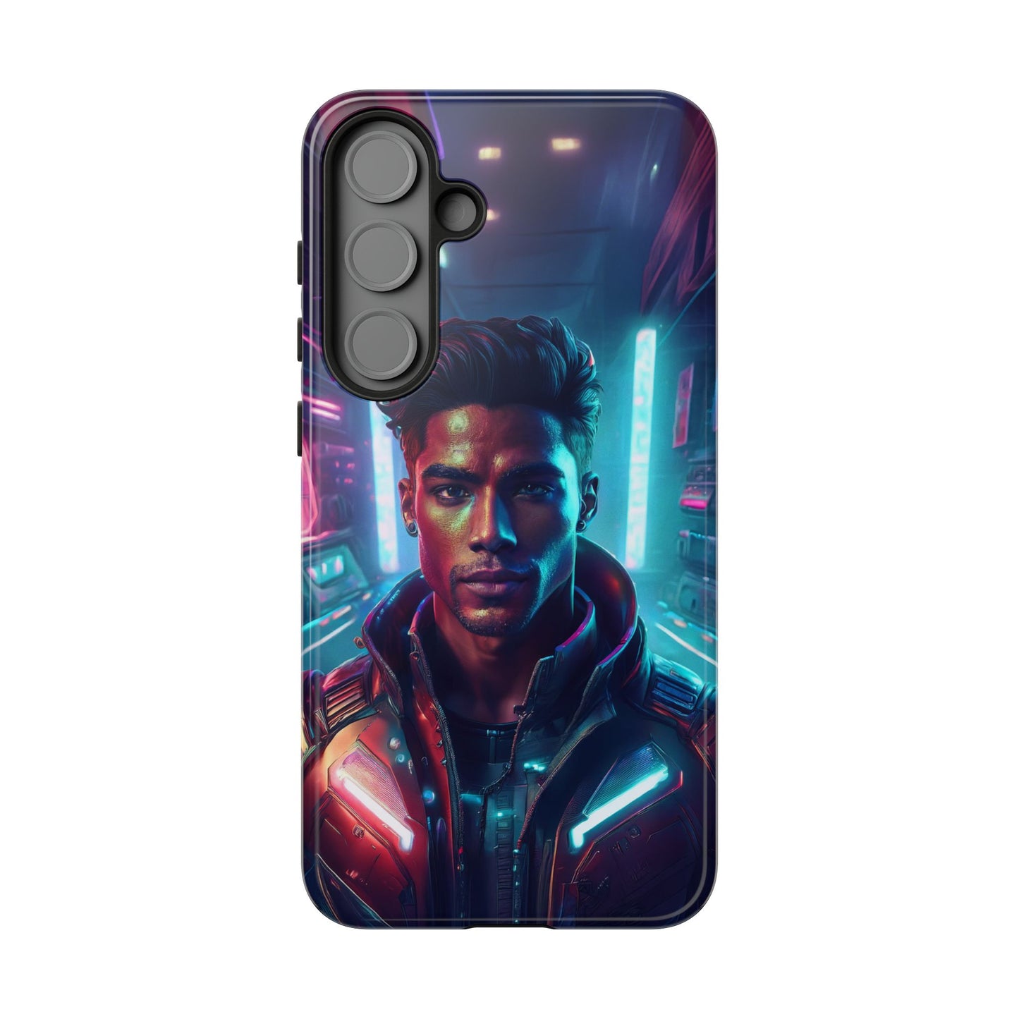 Futuristic Cyberpunk Male Cell Phone Case 007