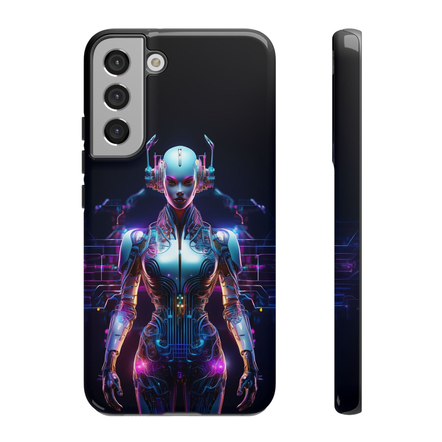 Futuristic Human Android Hybrid Cell Phone Case 001