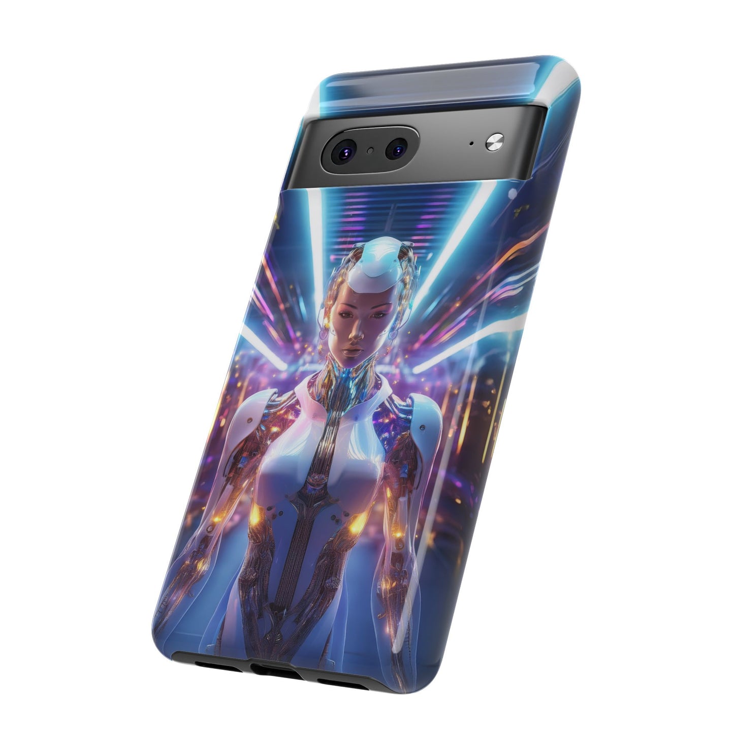 Futuristic Human Android Hybrid Cell Phone Case 007