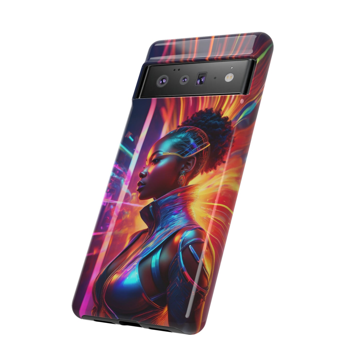 Futuristic Cyberpunk Female Cell Phone Case 001