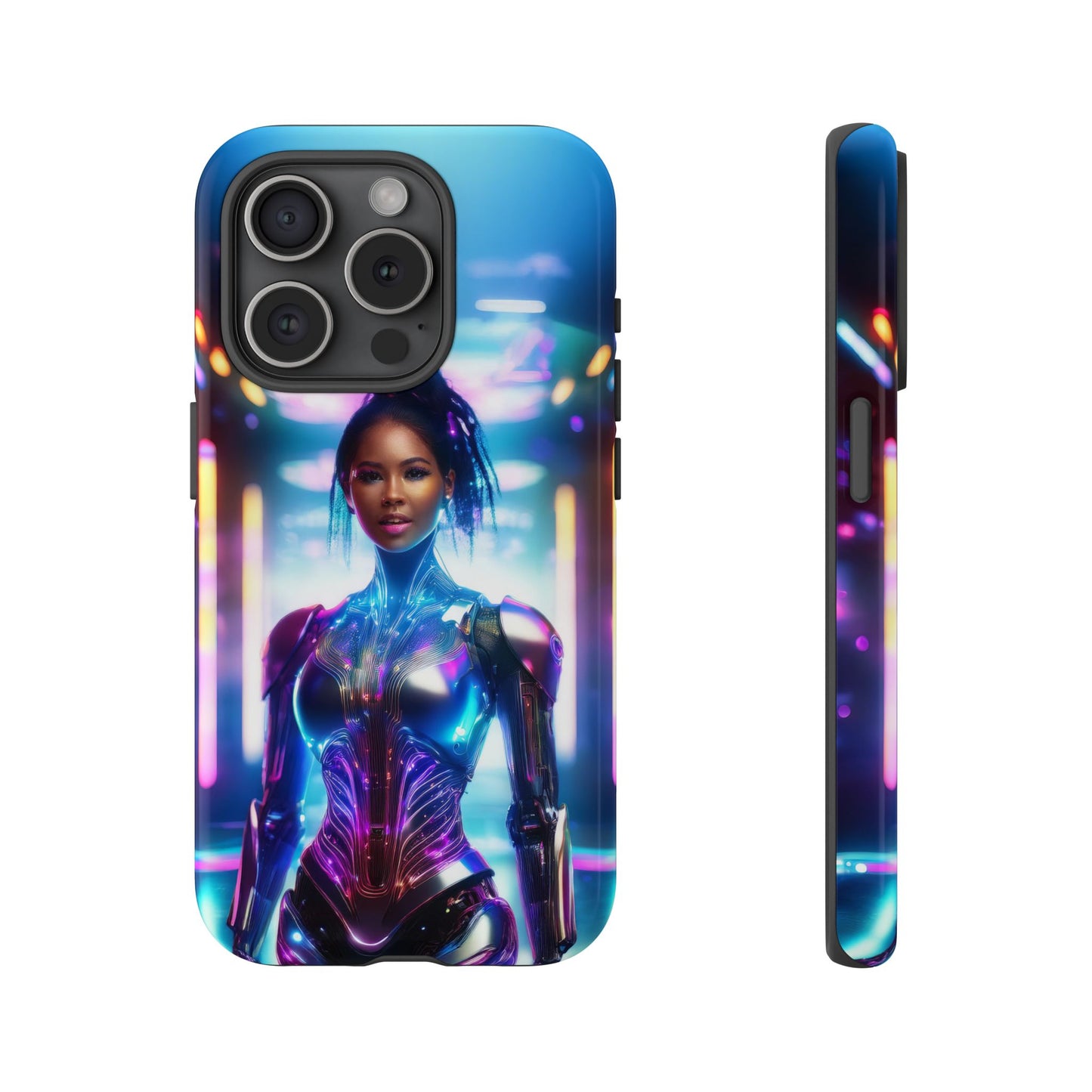 Futuristic Human Android Hybrid Cell Phone Case 009