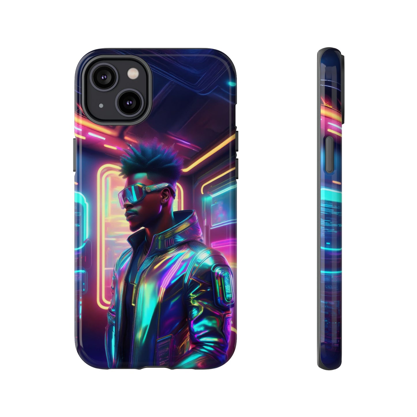 Futuristic Cyberpunk Male Cell Phone Case 004