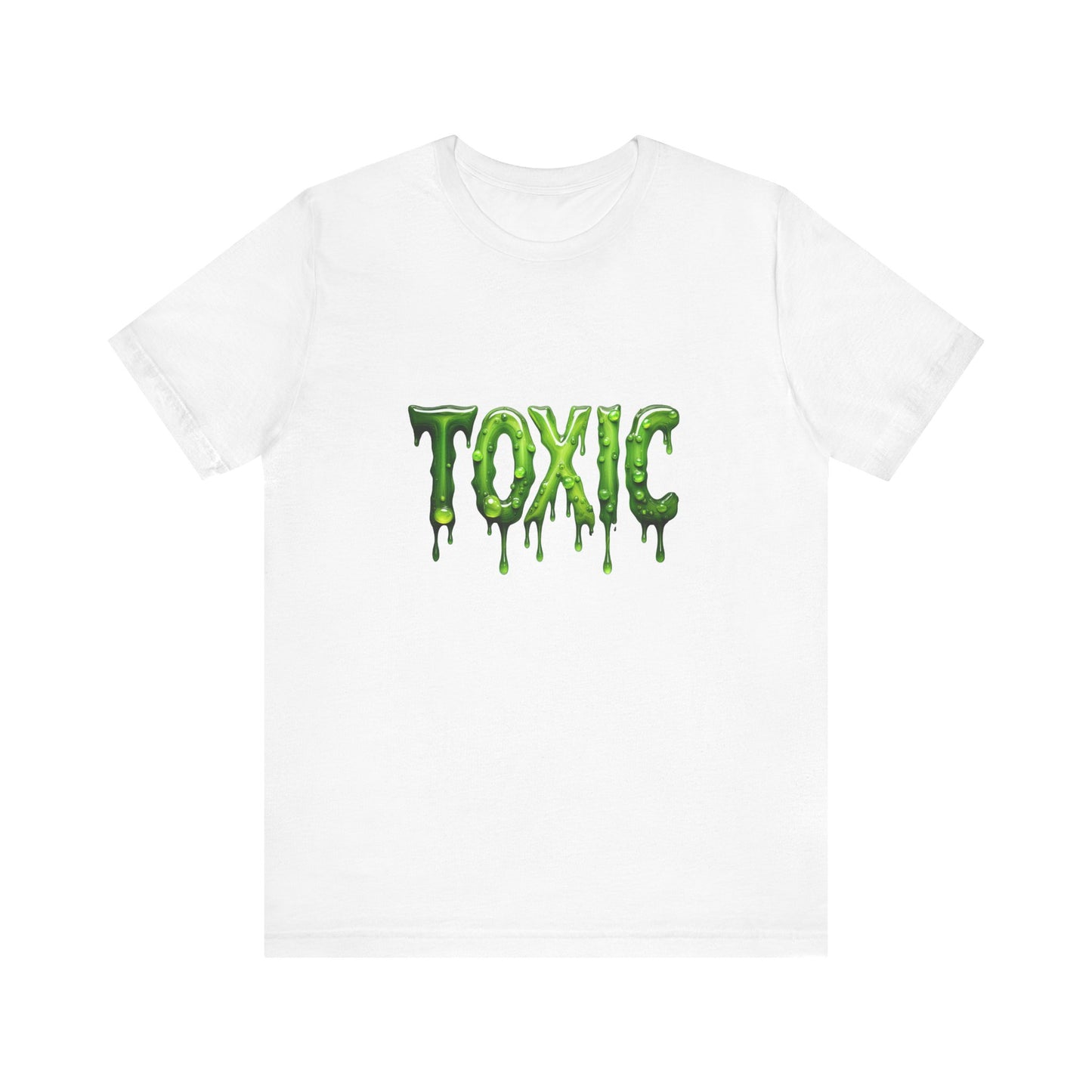 Colorful Design TOXIC Shirt – Funny Slime Text Tee for Emotionally Radioactive People Who Just Want to Be Left Alone. Unisex Jersey Short Sleeve Tee