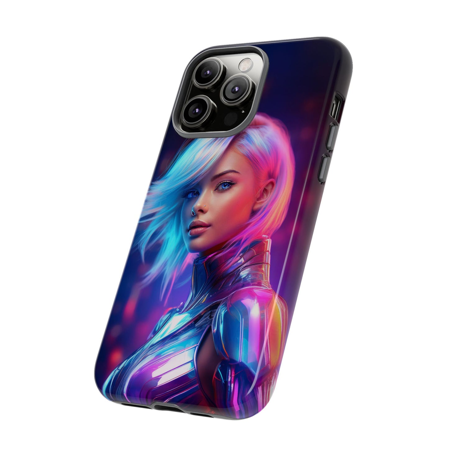 Futuristic Cyberpunk Female Cell Phone Case 028