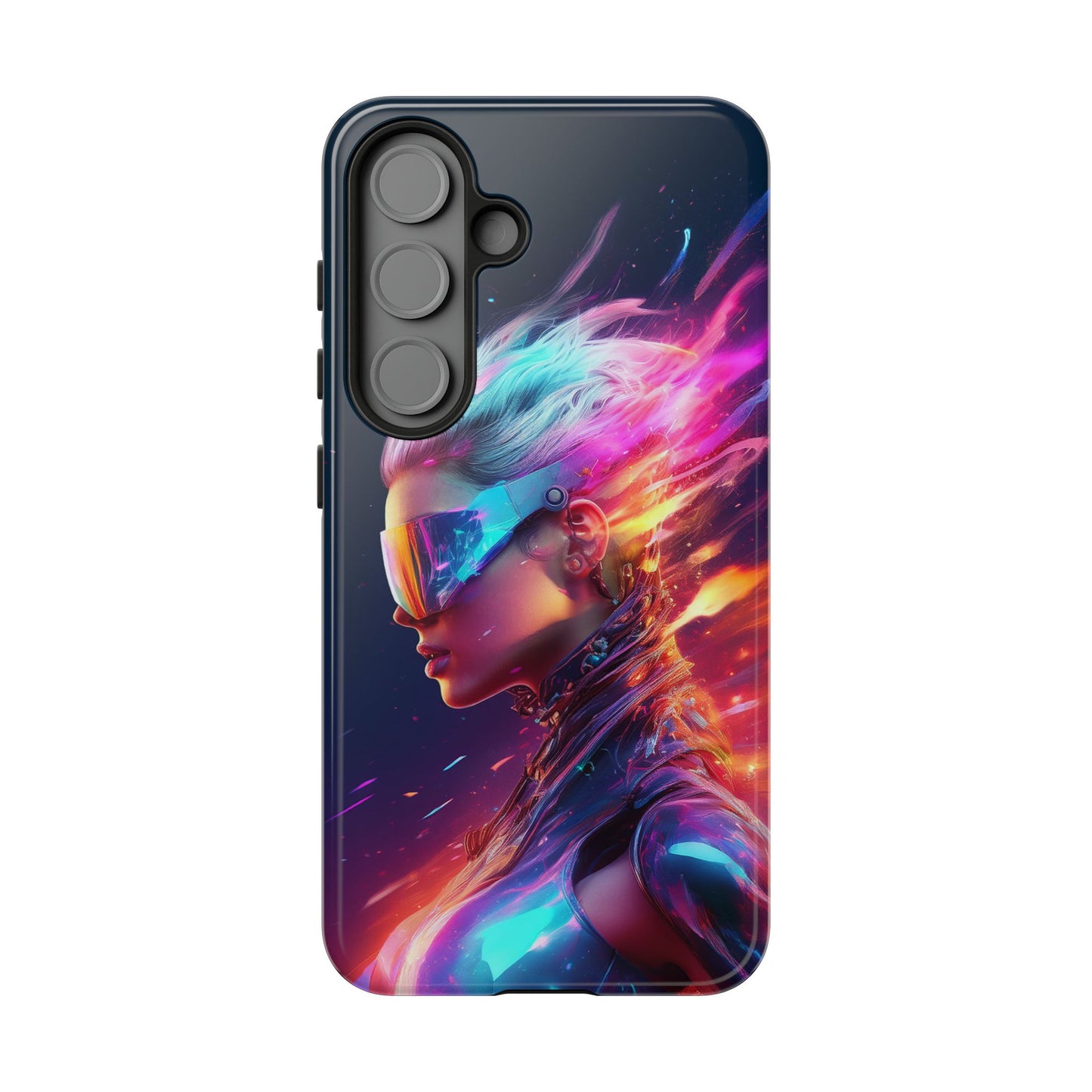 Futuristic Cyberpunk Female Cell Phone Case 025