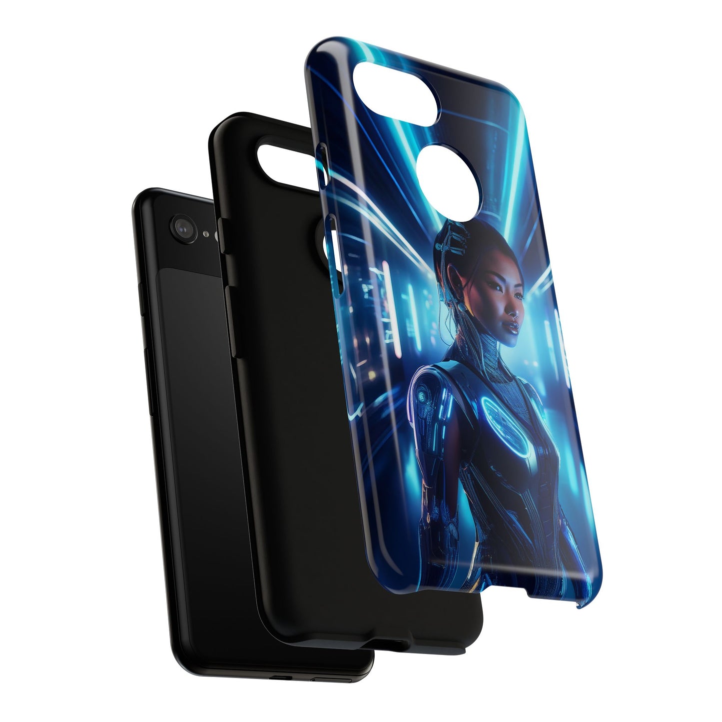 Futuristic Human Android Hybrid Cell Phone Case 004