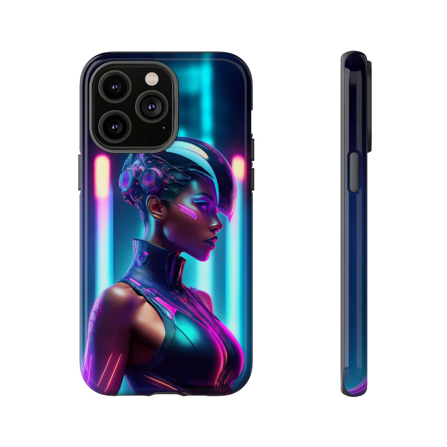 Futuristic Cyberpunk Female Cell Phone Case 021