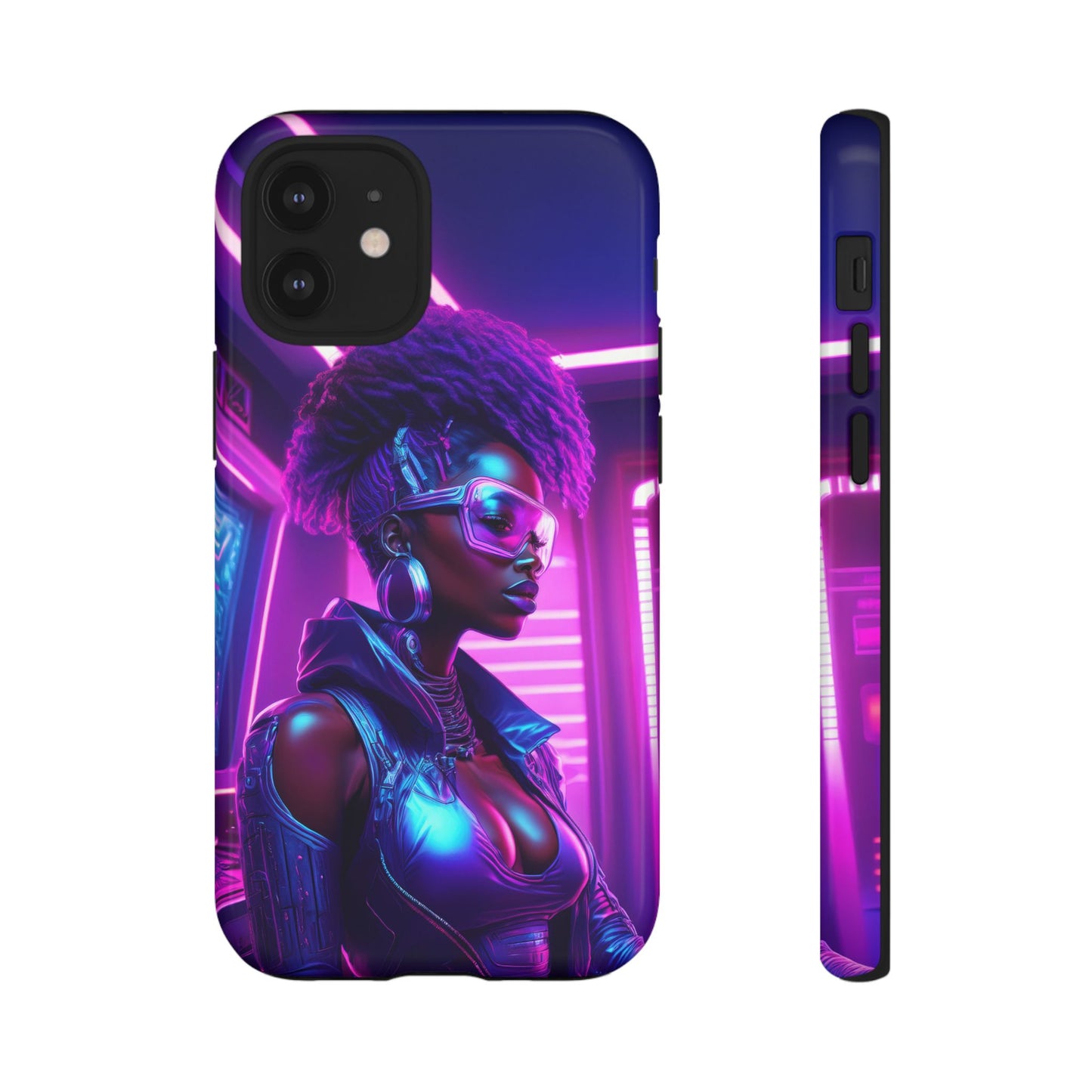 Futuristic Cyberpunk Female Cell Phone Case 004