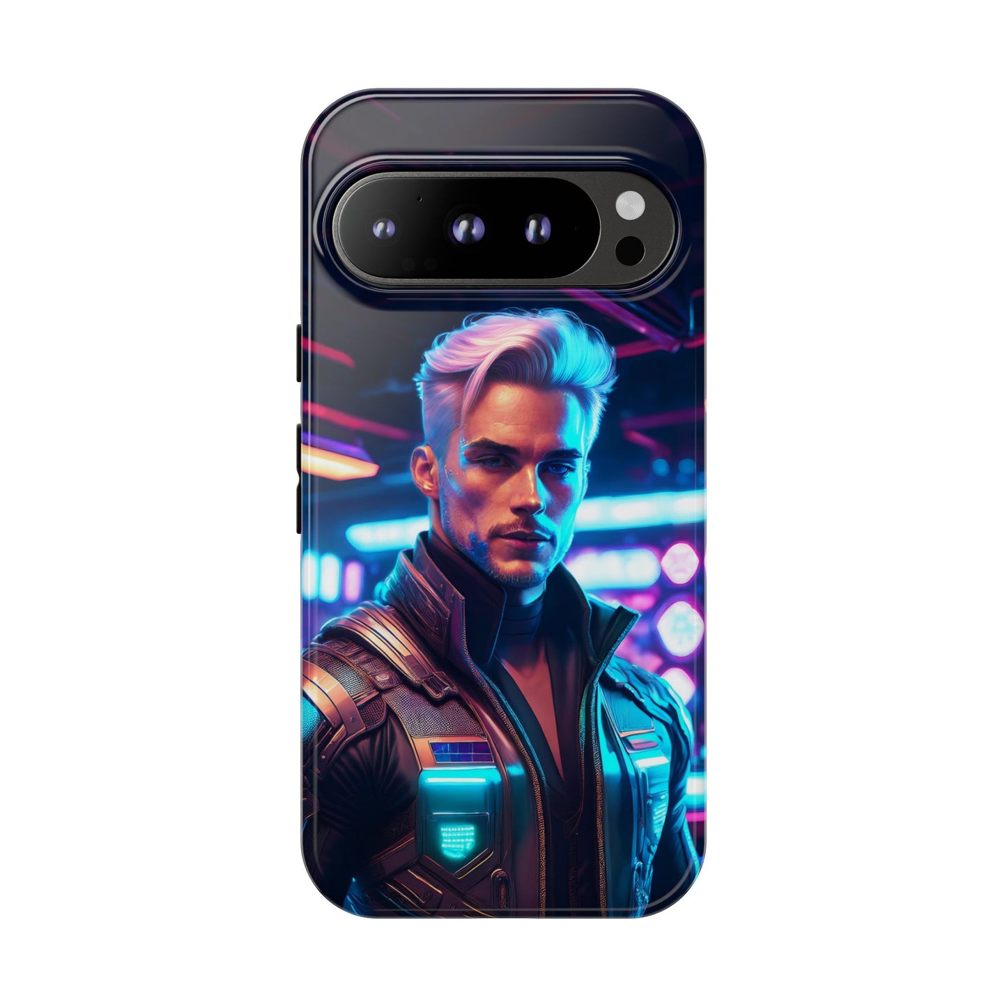 Futuristic Cyberpunk Male Cell Phone Case 008