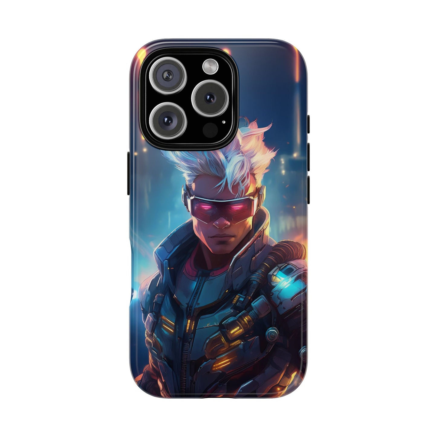 Futuristic Cyberpunk Male Cell Phone Case 018