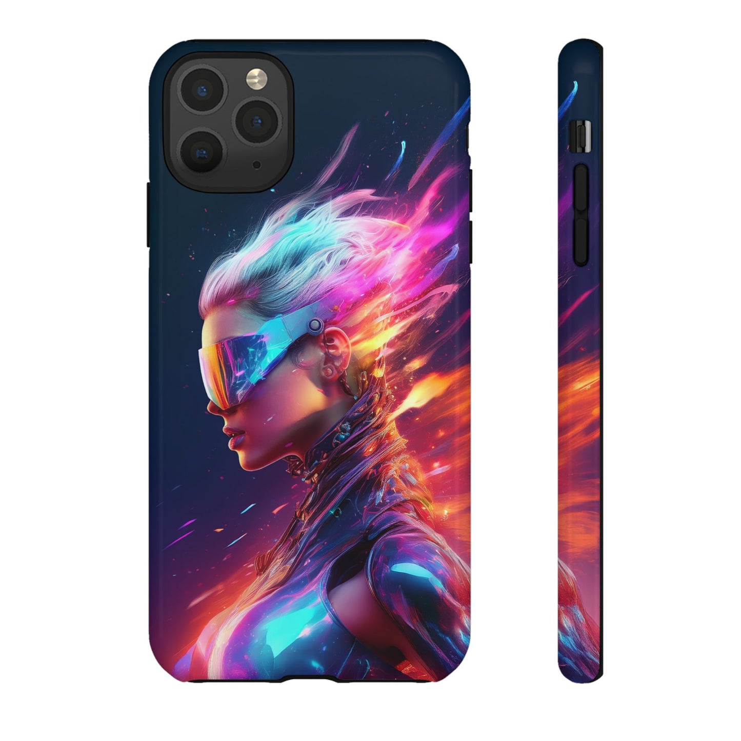 Futuristic Cyberpunk Female Cell Phone Case 025