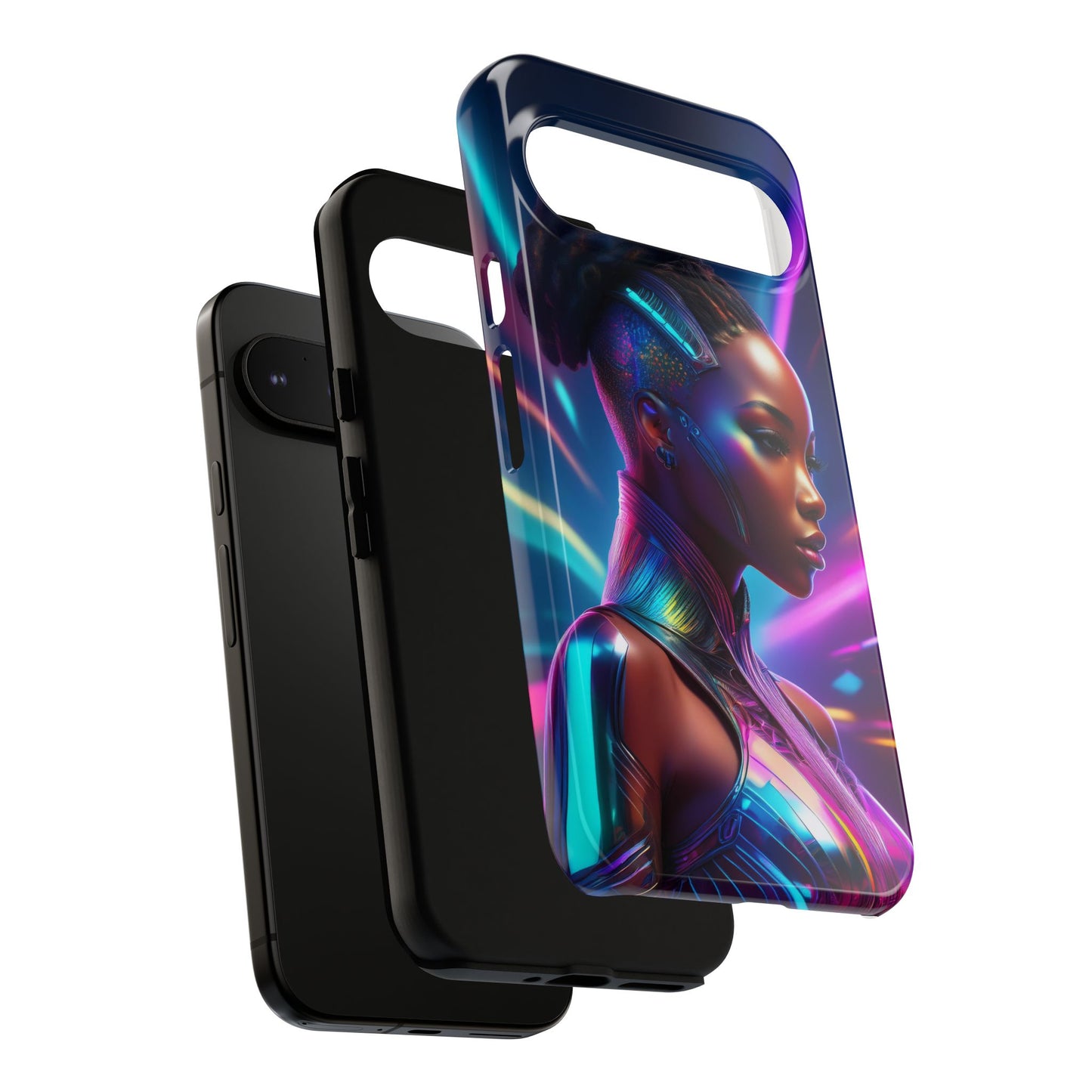 Futuristic Cyberpunk Female Cell Phone Case 014