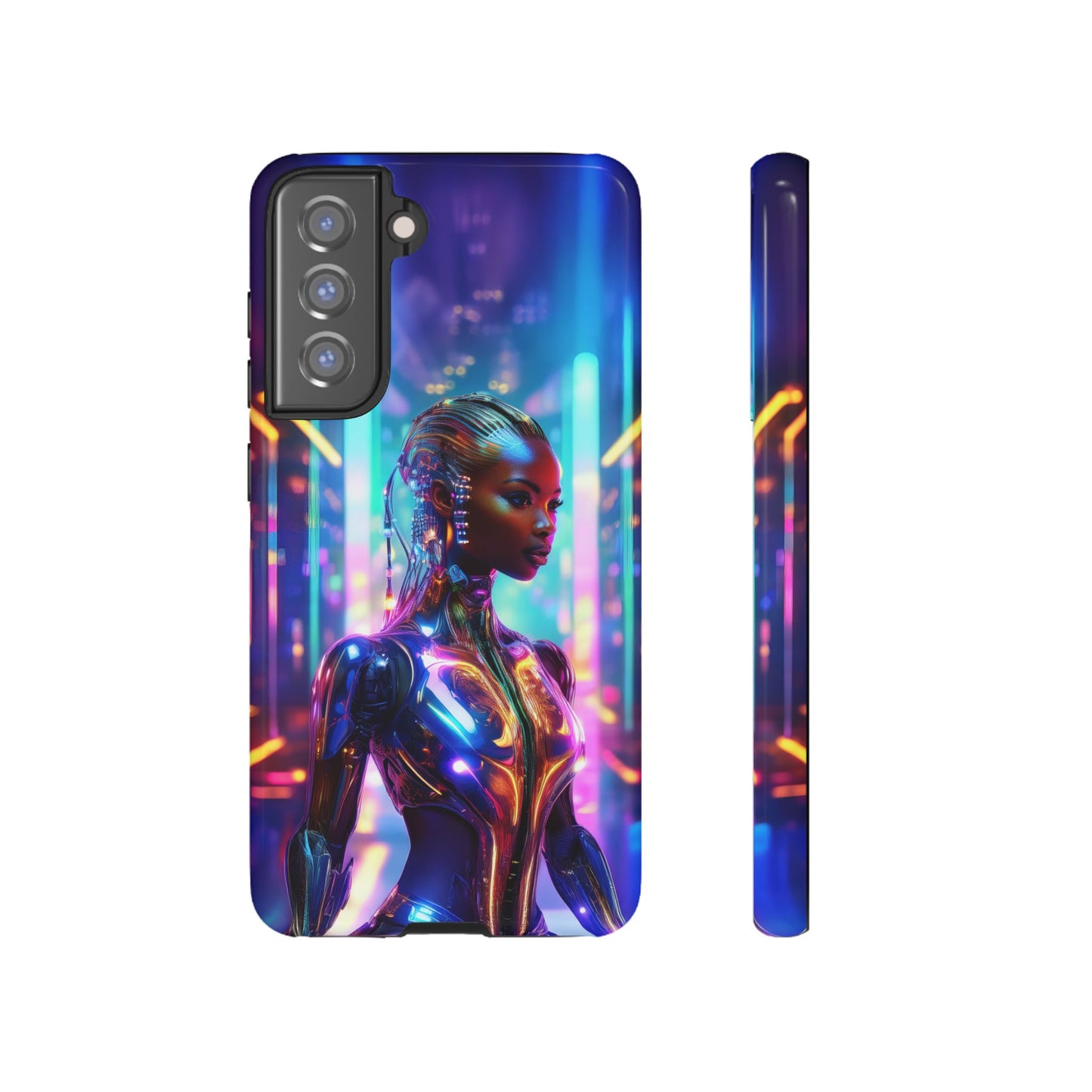 Futuristic Human Android Hybrid Cell Phone Case 018