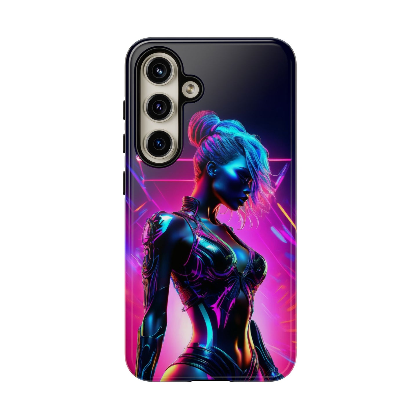 Futuristic Cyberpunk Female Cell Phone Case 017