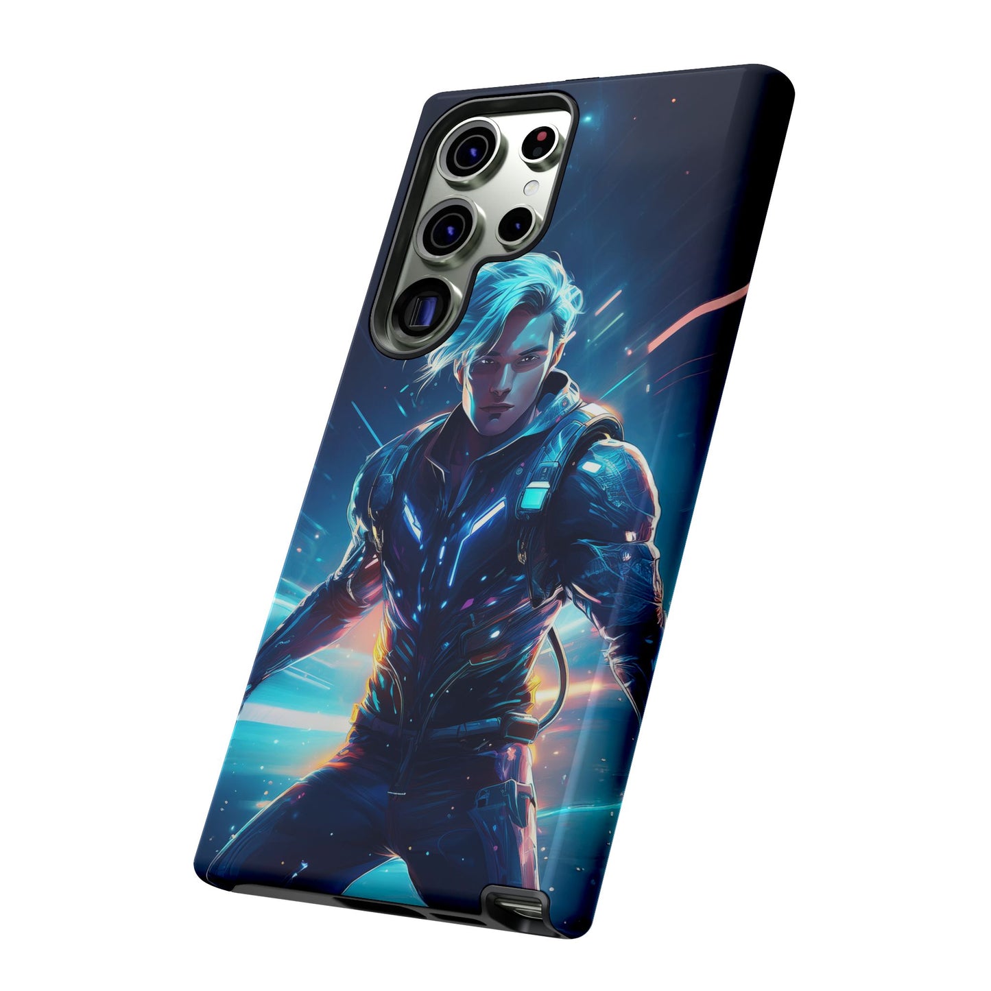 Futuristic Cyberpunk Male Cell Phone Case 024