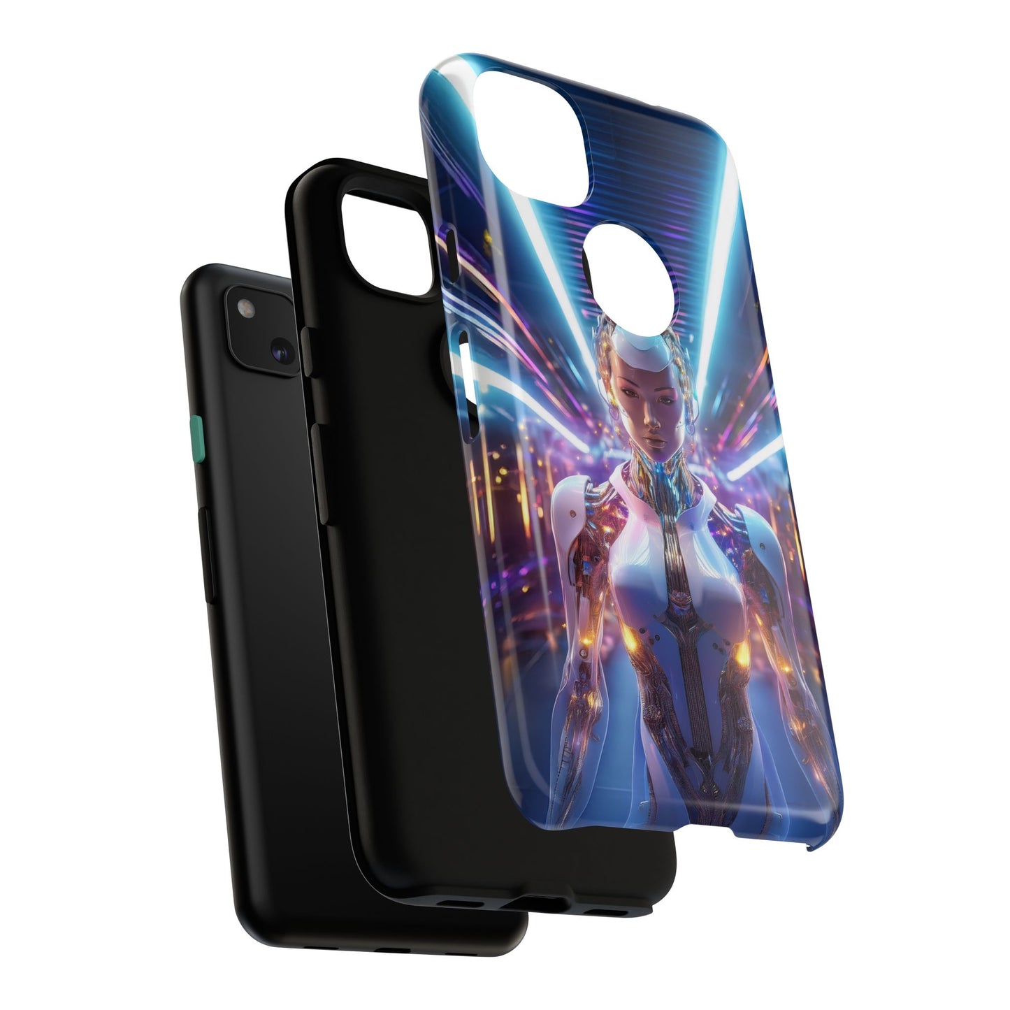 Futuristic Human Android Hybrid Cell Phone Case 007