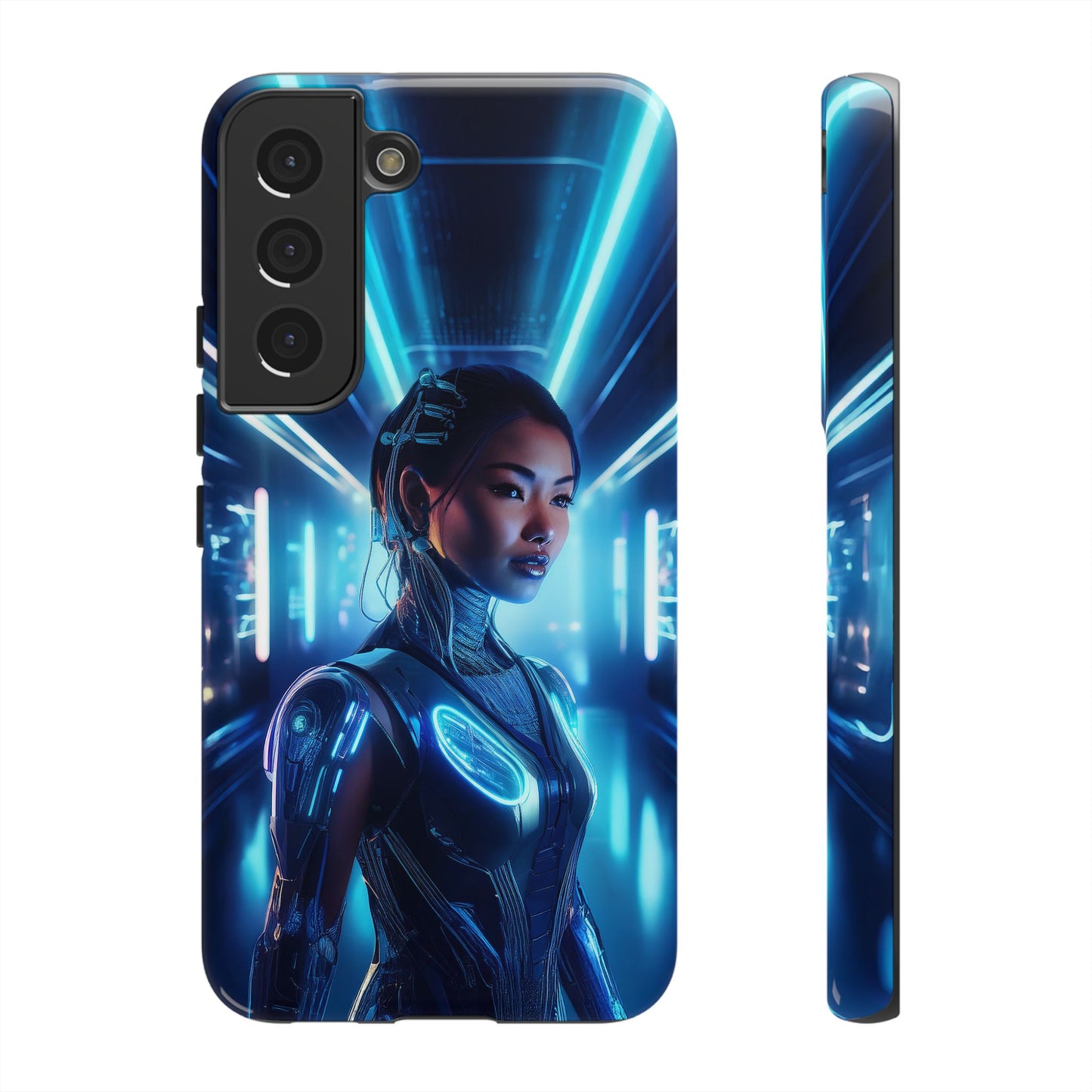 Futuristic Human Android Hybrid Cell Phone Case 004