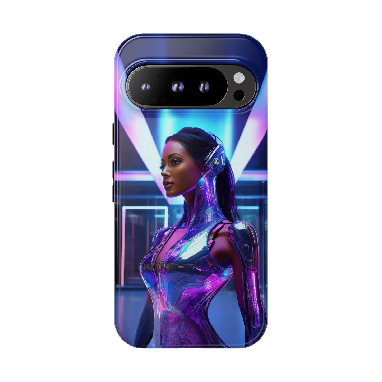 Futuristic Human Android Hybrid Cell Phone Case 017