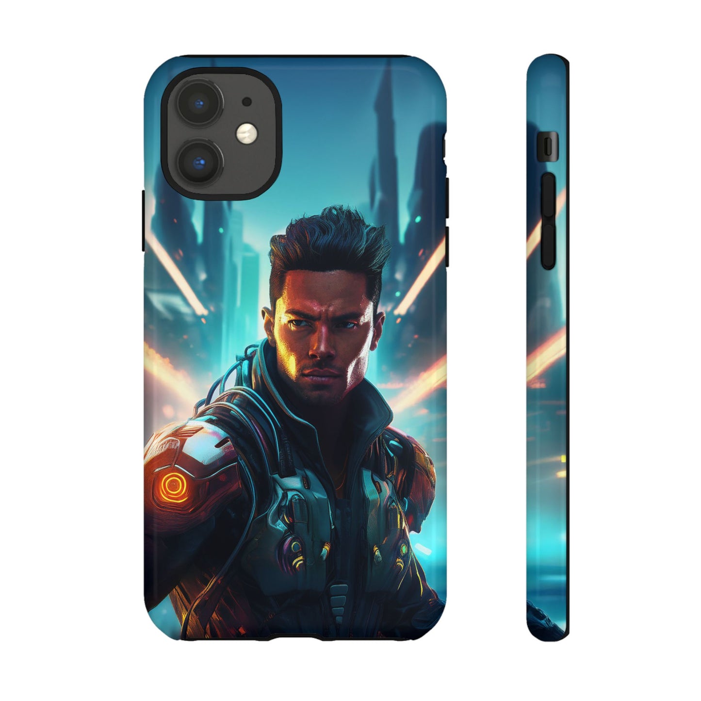 Futuristic Cyberpunk Male Cell Phone Case 015