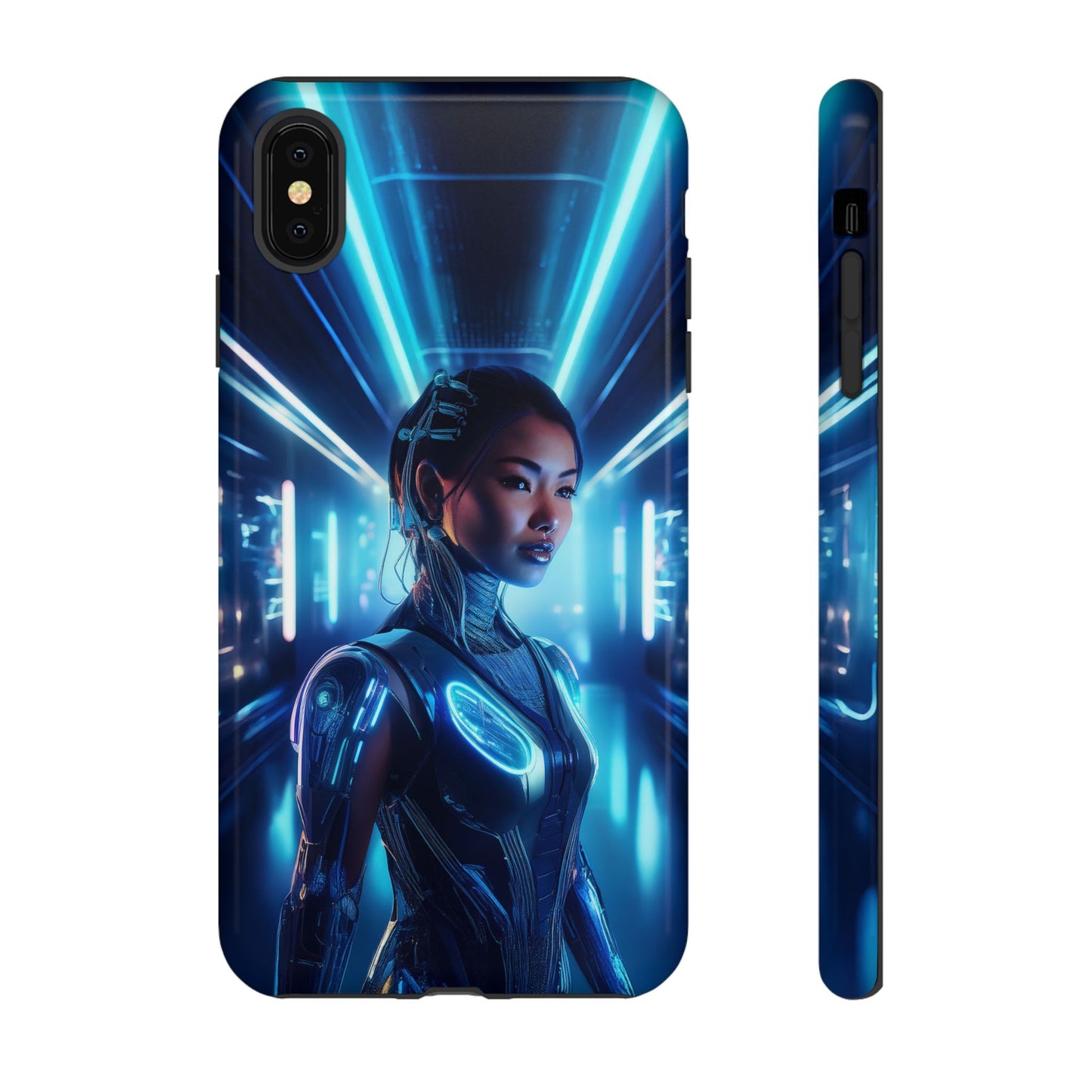 Futuristic Human Android Hybrid Cell Phone Case 004